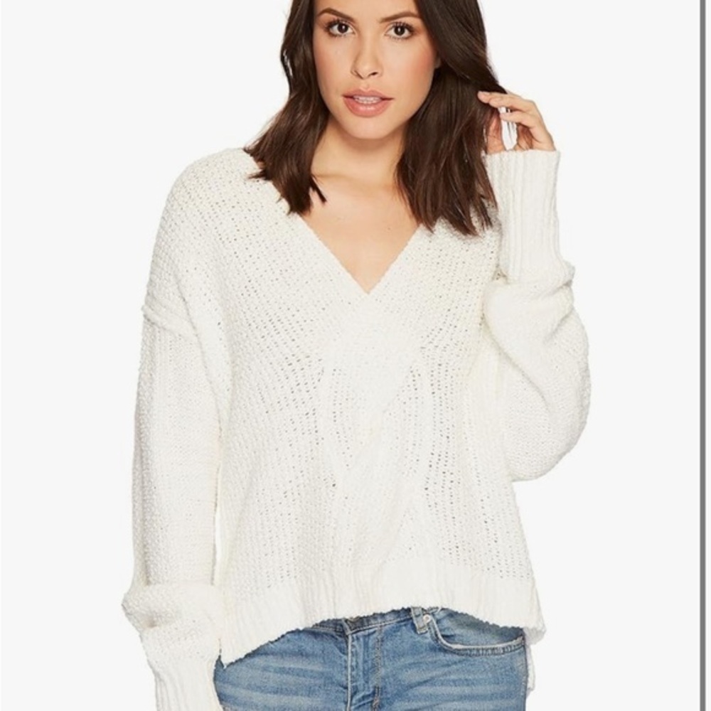 FREE PEOPLE Free People Coco V-Neck small sweater